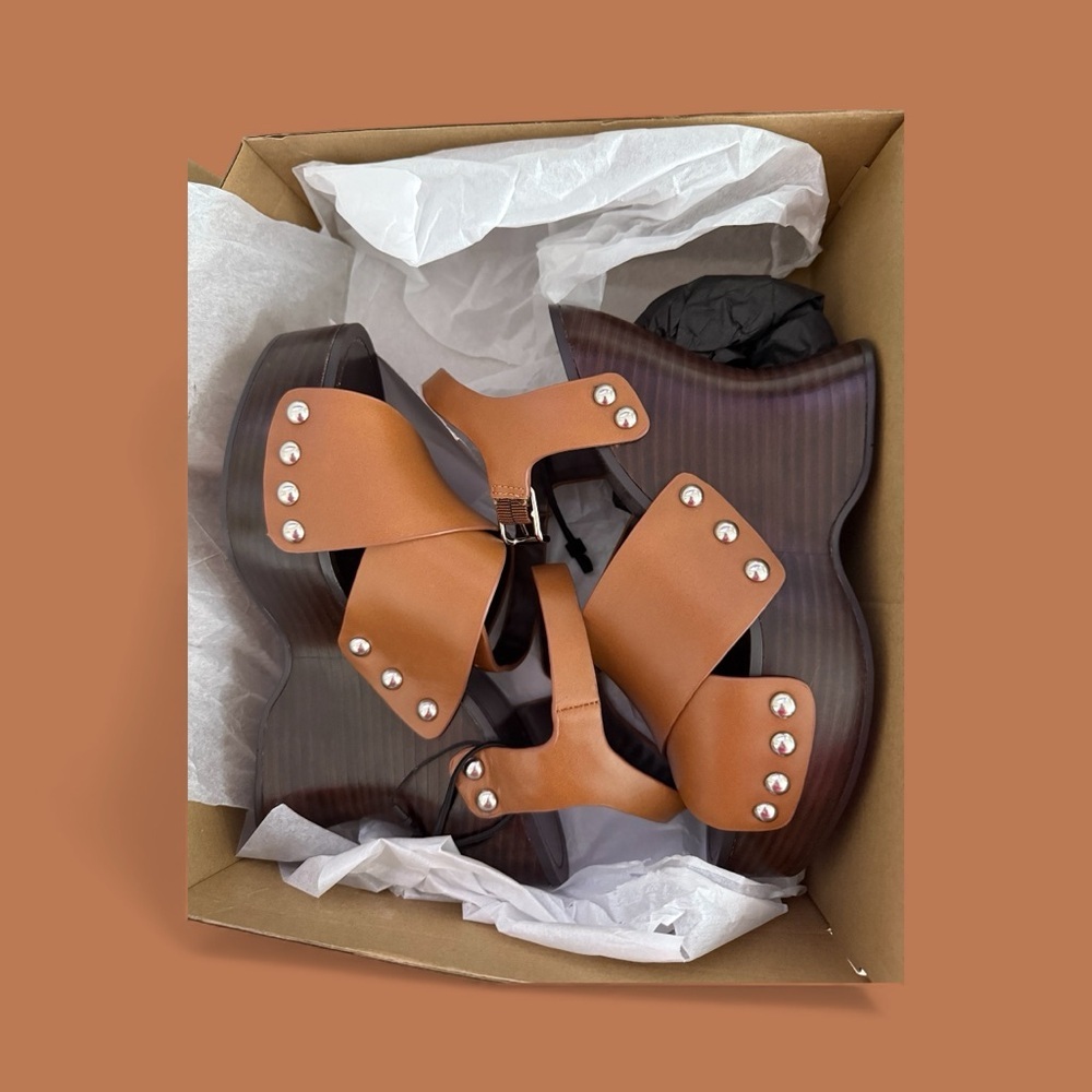 NIB Zara Platform Sandals price firm